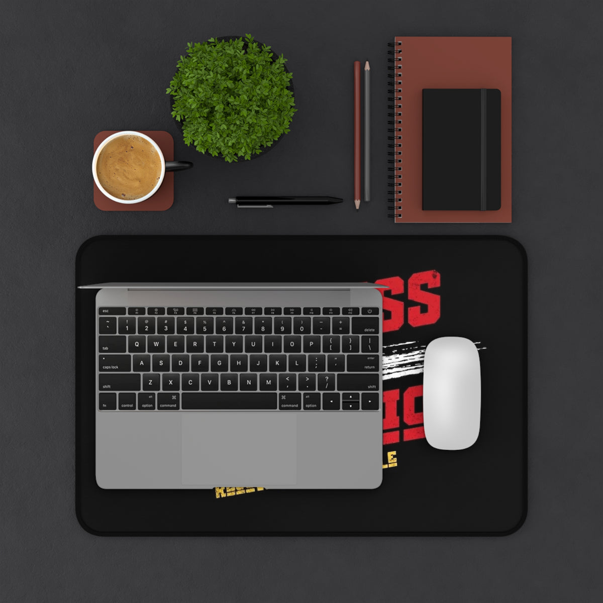 Progress Over Perfection Desk Mat — ‘Recovery Is Possible’ Motivational Mouse Pad