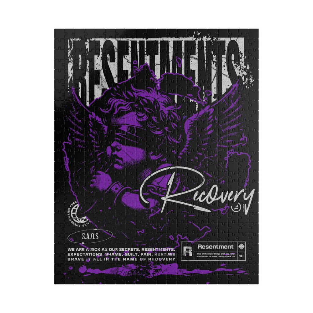 Recovery Angel Jigsaw Puzzle — Resentments Recovery 520-Piece Inspirational Puzzle