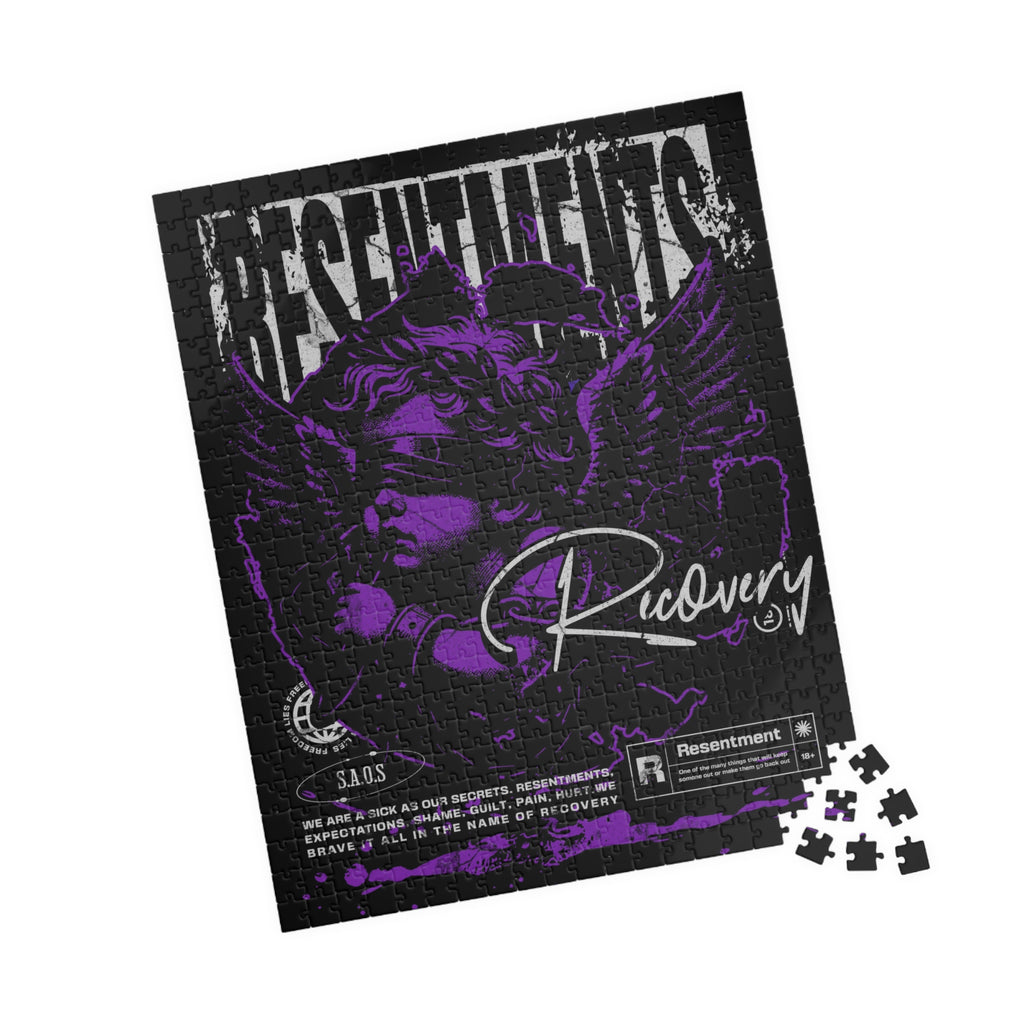 Recovery Angel Jigsaw Puzzle — Resentments Recovery 520-Piece Inspirational Puzzle