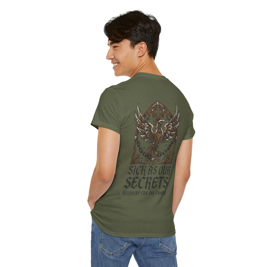 T-Shirt — "Sick As Our Secrets" Phoenix Recovery Graphic Tee
