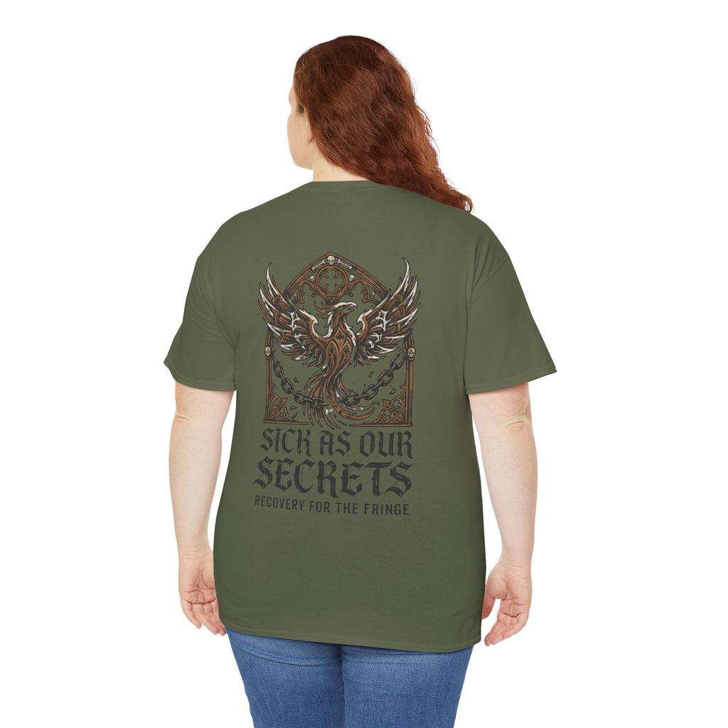 T-Shirt — "Sick As Our Secrets" Phoenix Recovery Graphic Tee