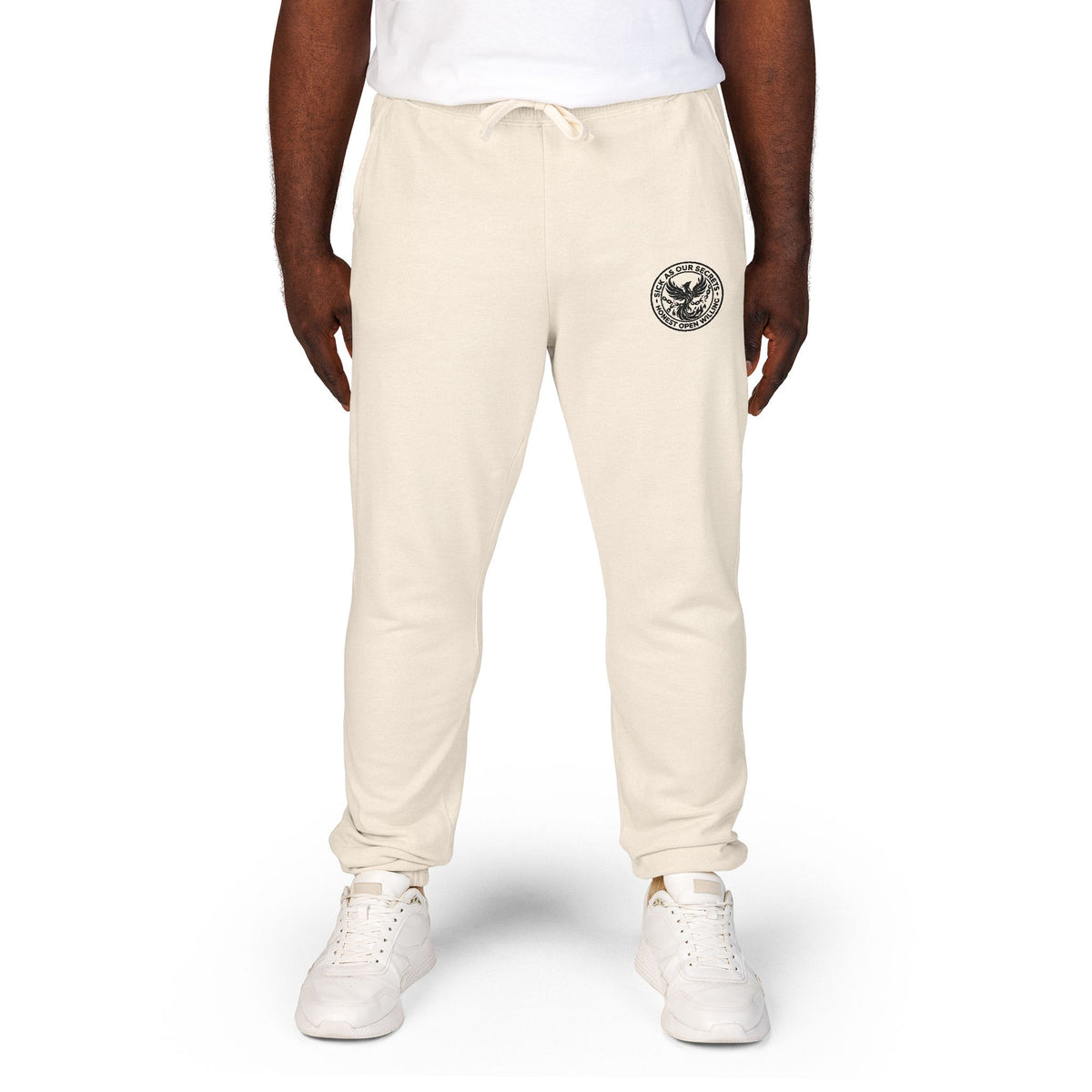SAOS Logo Sweatpants — Garment-Dyed Fleece Joggers