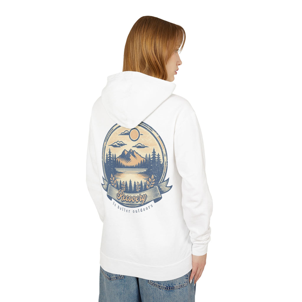Hoodie — 'Recovery' Mountain Sunrise Graphic Hoodie