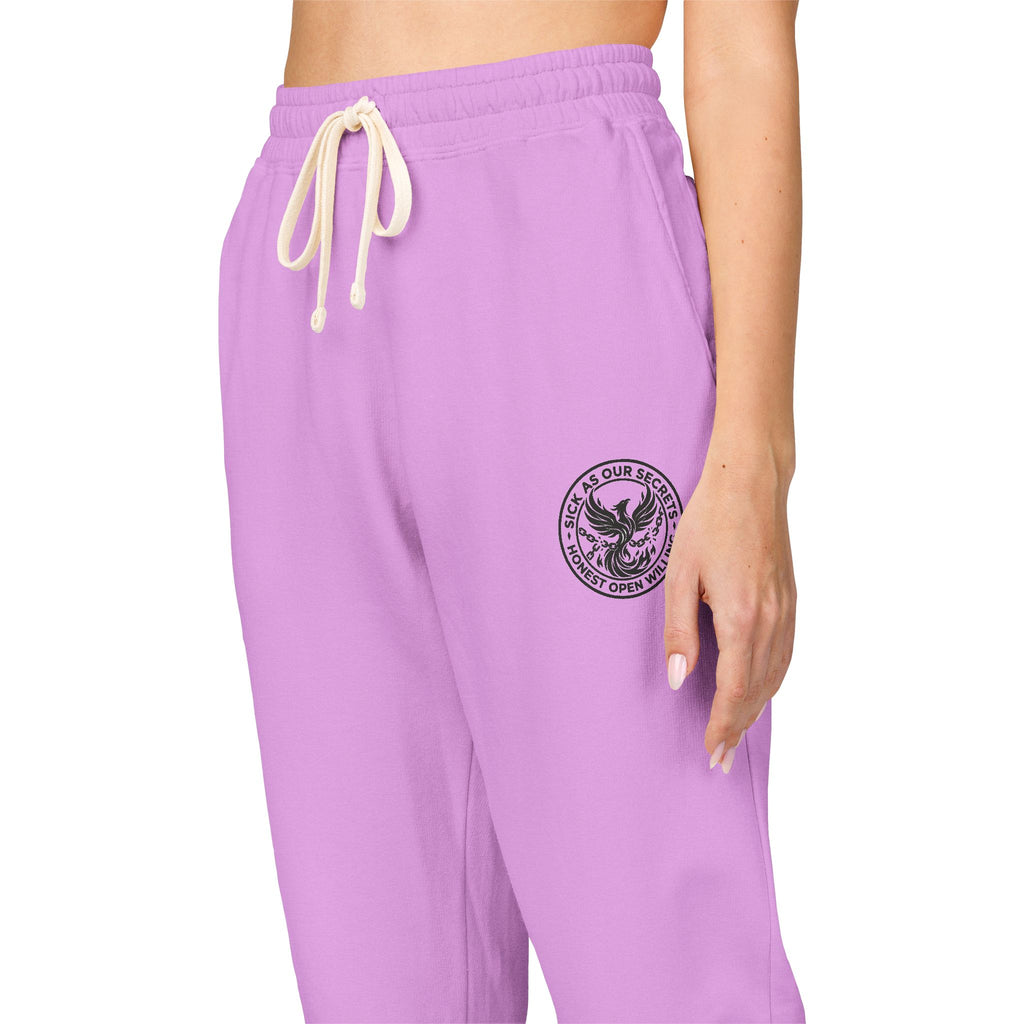 SAOS Logo Sweatpants — Garment-Dyed Fleece Joggers