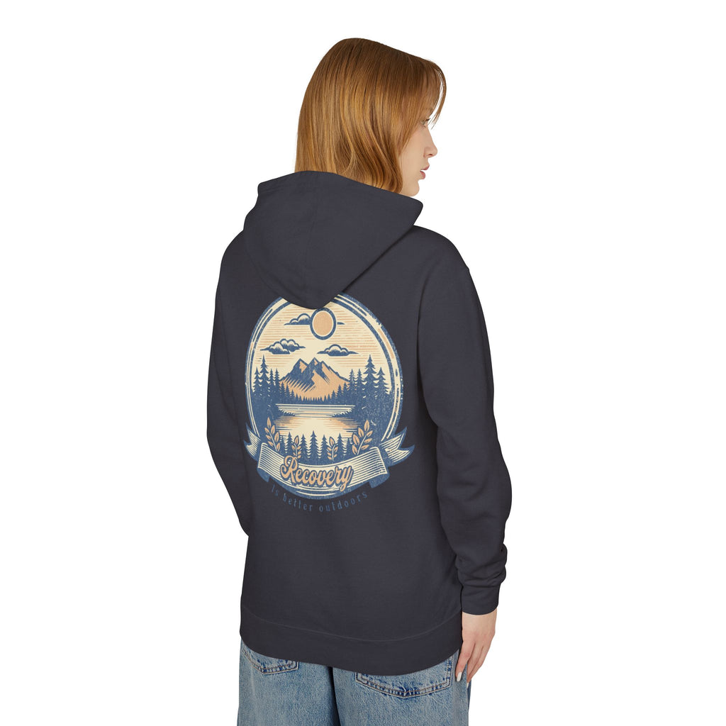 Hoodie — 'Recovery' Mountain Sunrise Graphic Hoodie