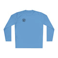Long Sleeve Tee — Minimal Floral Crest Chest Graphic
