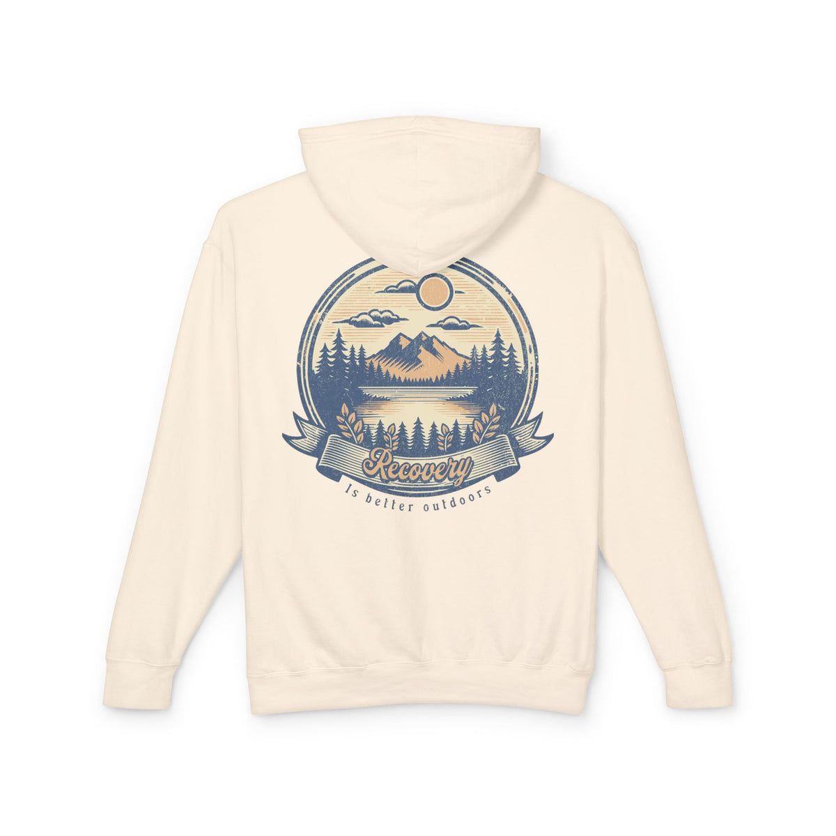 Hoodie — 'Recovery' Mountain Sunrise Graphic Hoodie