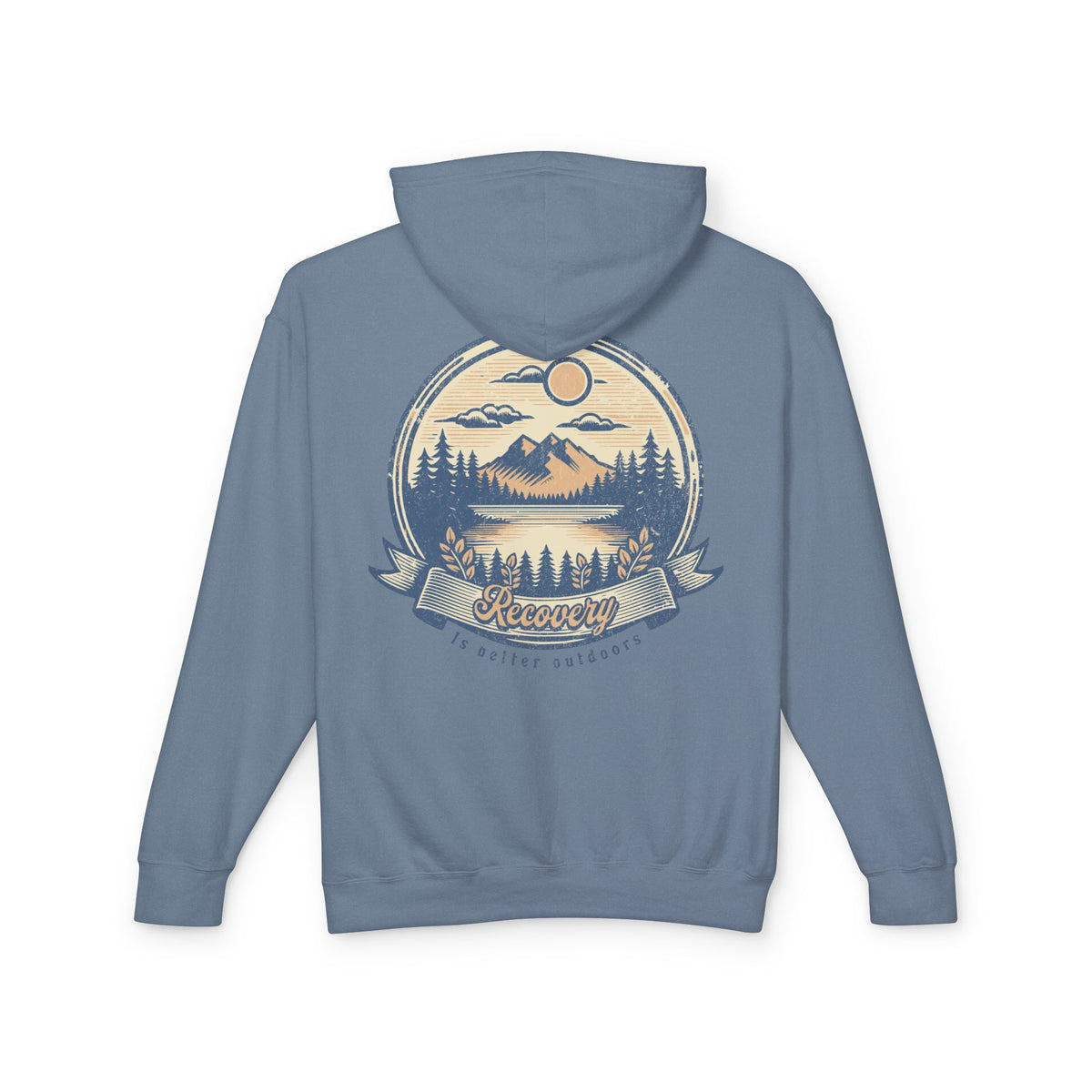 Hoodie — 'Recovery' Mountain Sunrise Graphic Hoodie