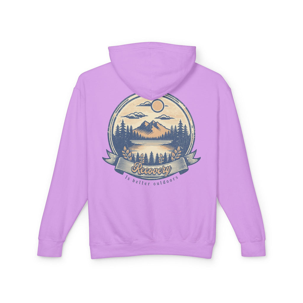 Hoodie — 'Recovery' Mountain Sunrise Graphic Hoodie