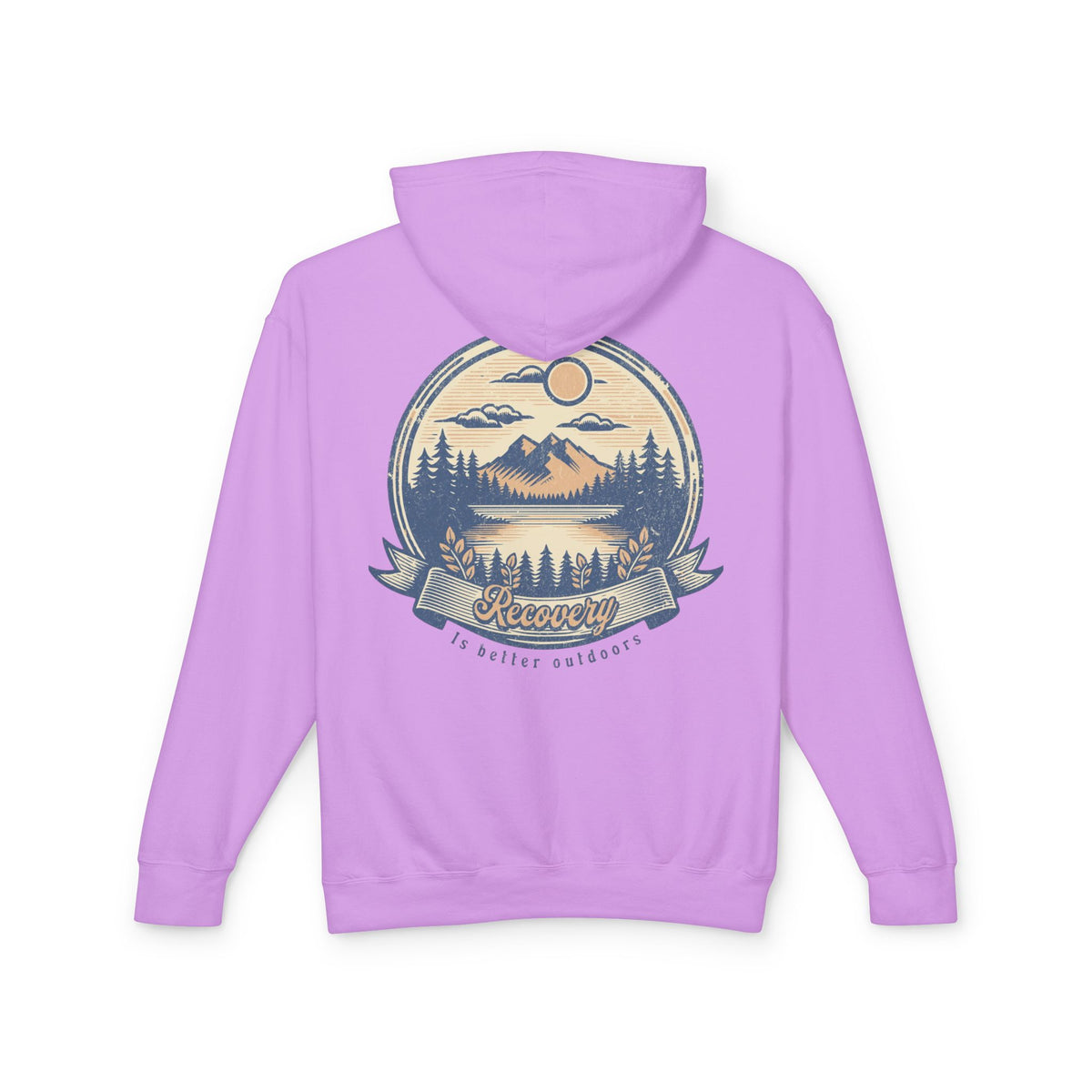 Hoodie — 'Recovery' Mountain Sunrise Graphic Hoodie