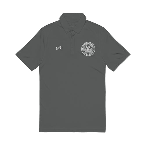 Embroidered Veterans recovery Black Men's Performance Polo