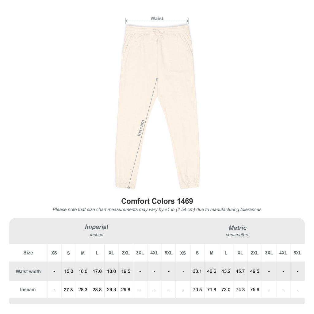 SAOS Logo Sweatpants — Garment-Dyed Fleece Joggers