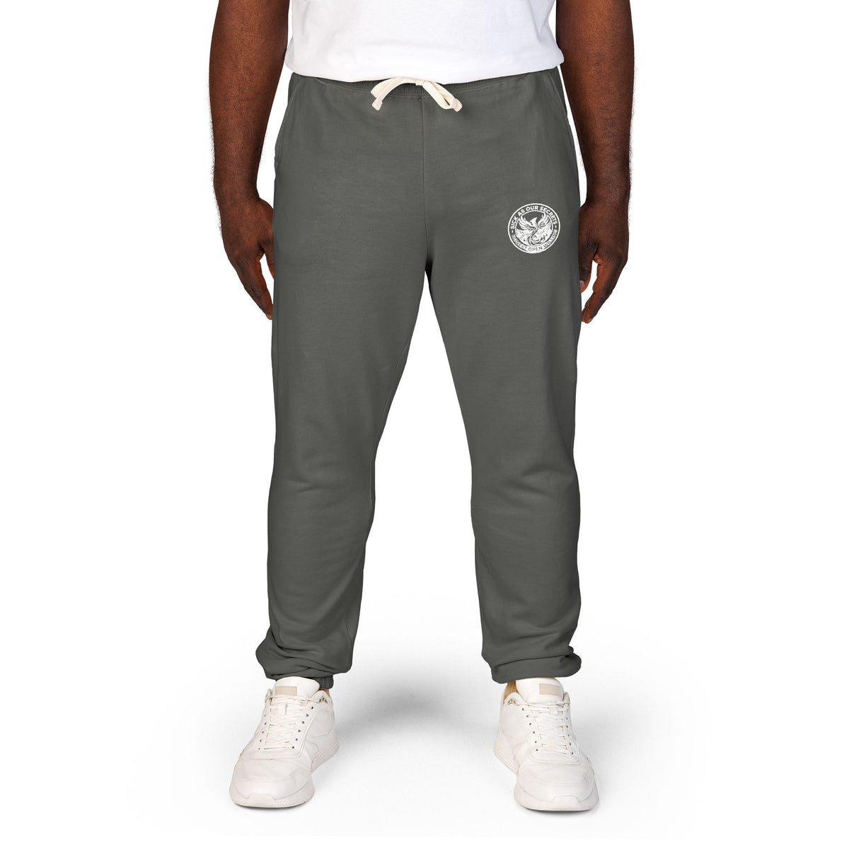 SAOS Logo Sweatpants — Garment-Dyed Fleece Joggers