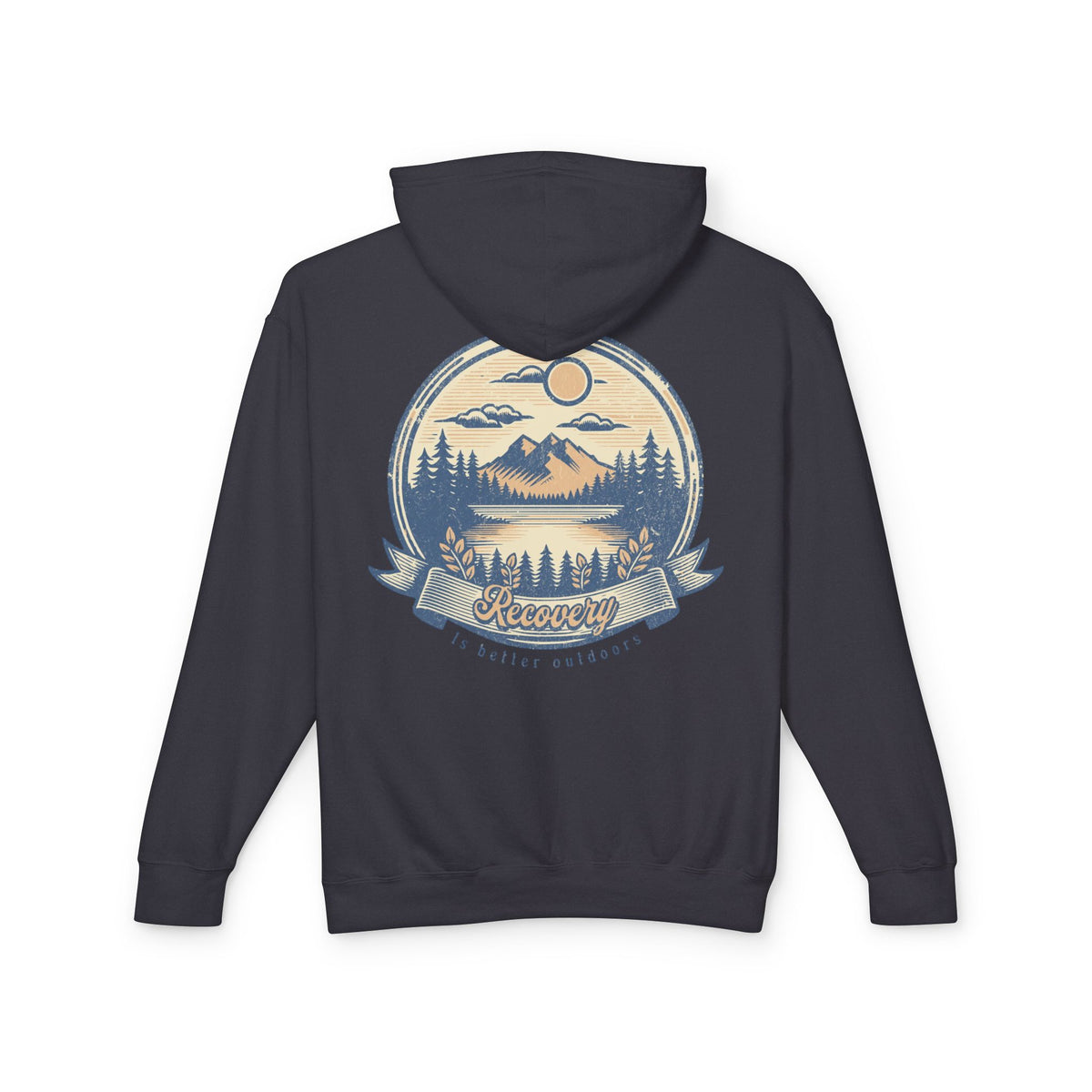 Hoodie — 'Recovery' Mountain Sunrise Graphic Hoodie