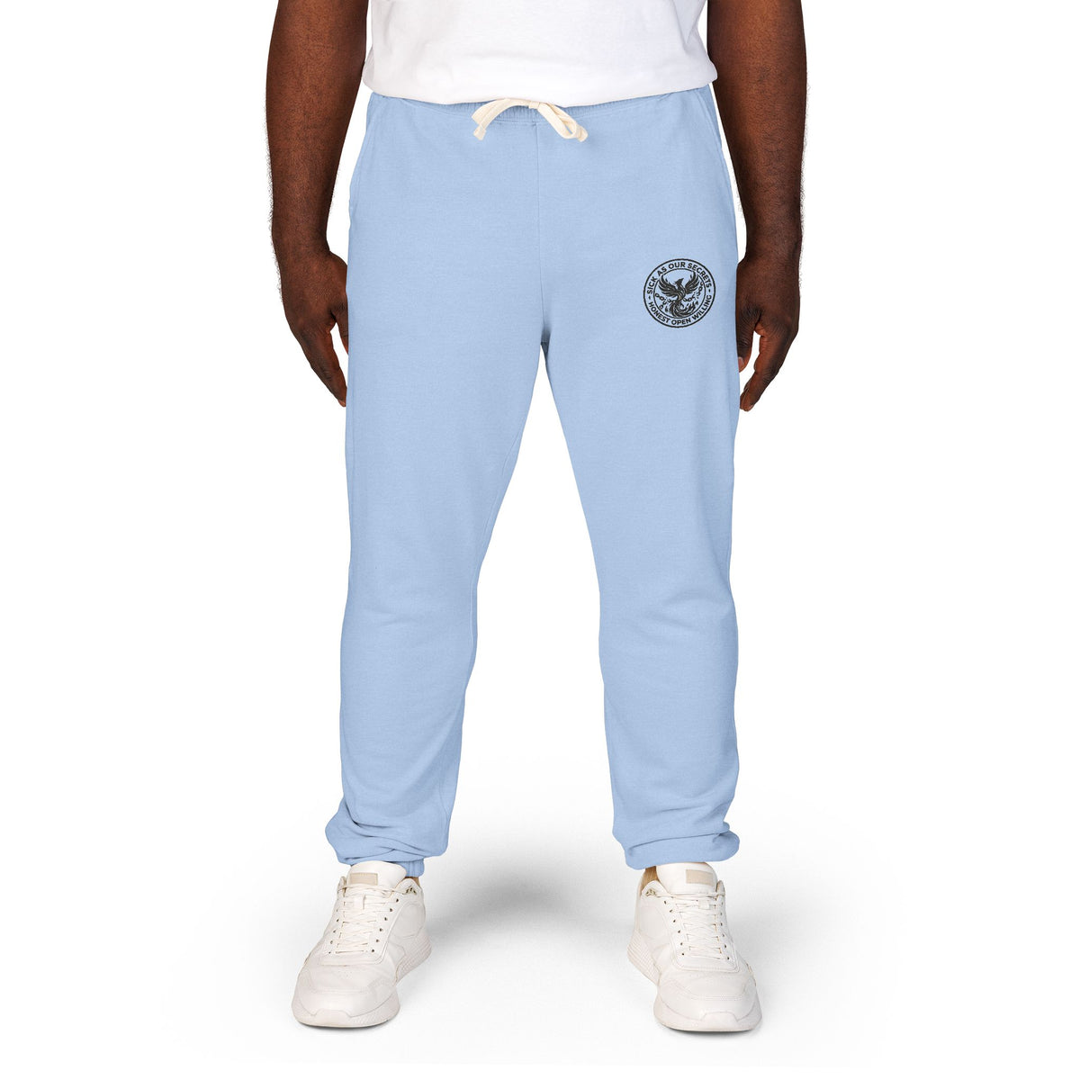 SAOS Logo Sweatpants — Garment-Dyed Fleece Joggers