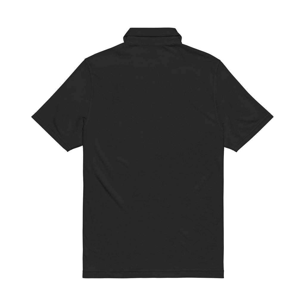 Embroidered Veterans recovery Black Men's Performance Polo