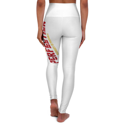 High-Waist Yoga Leggings — "Progress Not Perfection"