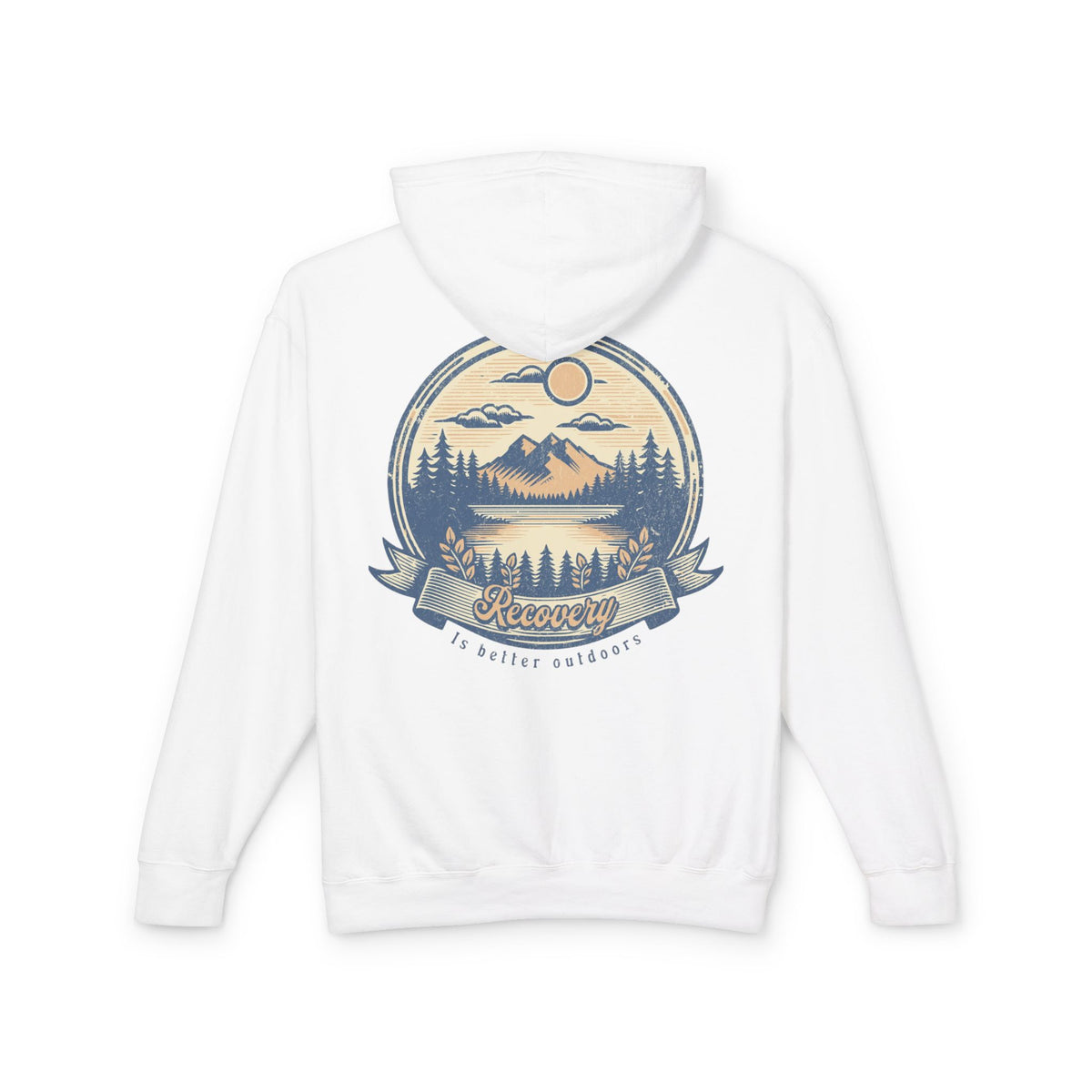 Hoodie — 'Recovery' Mountain Sunrise Graphic Hoodie