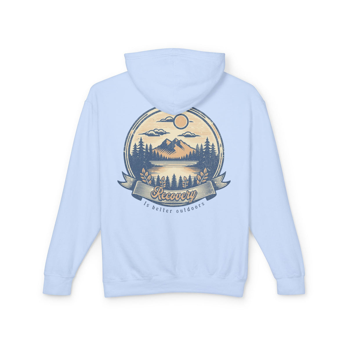 Hoodie — 'Recovery' Mountain Sunrise Graphic Hoodie