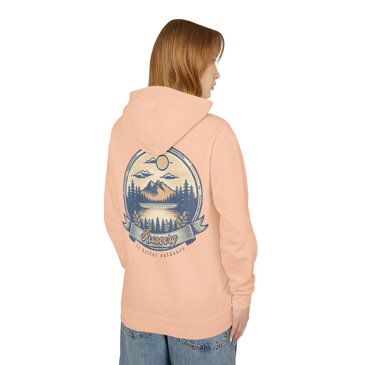 Hoodie — 'Recovery' Mountain Sunrise Graphic Hoodie
