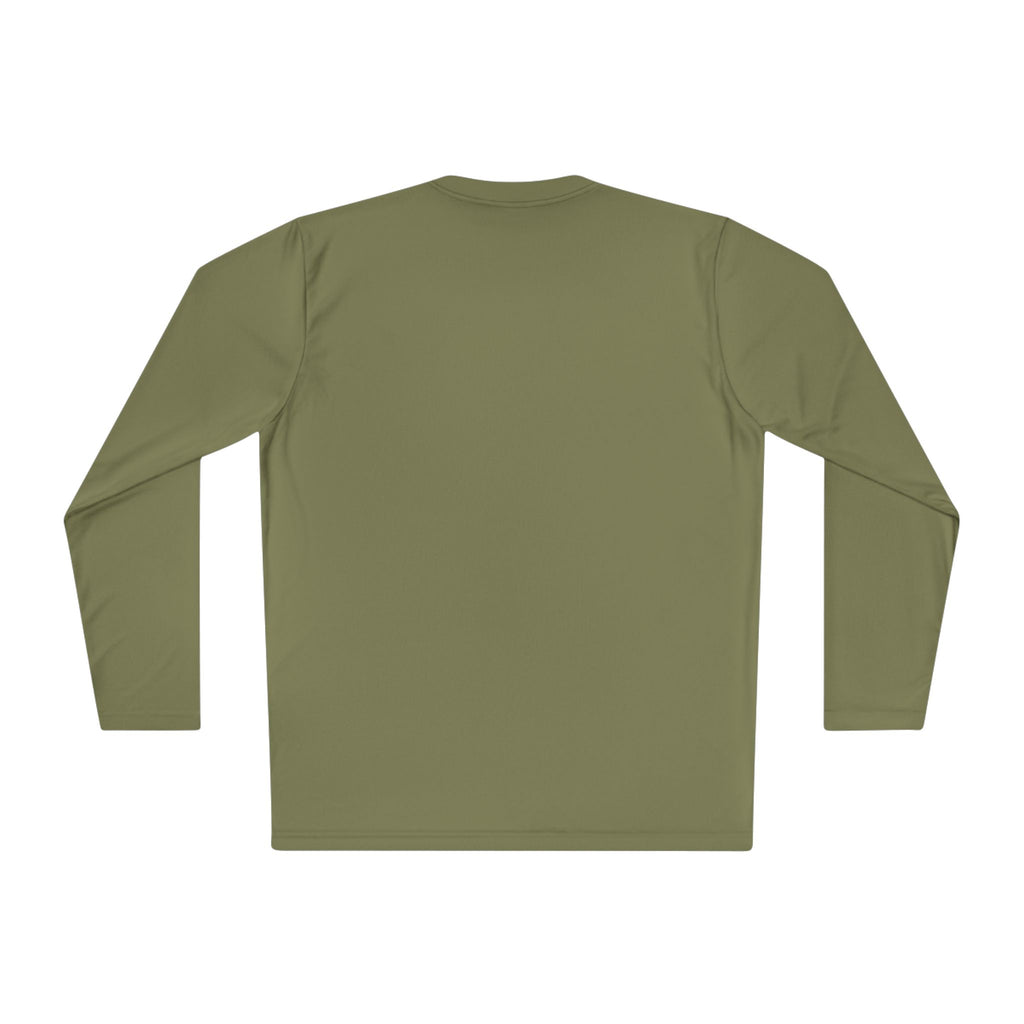 Long Sleeve Tee — Minimal Floral Crest Chest Graphic