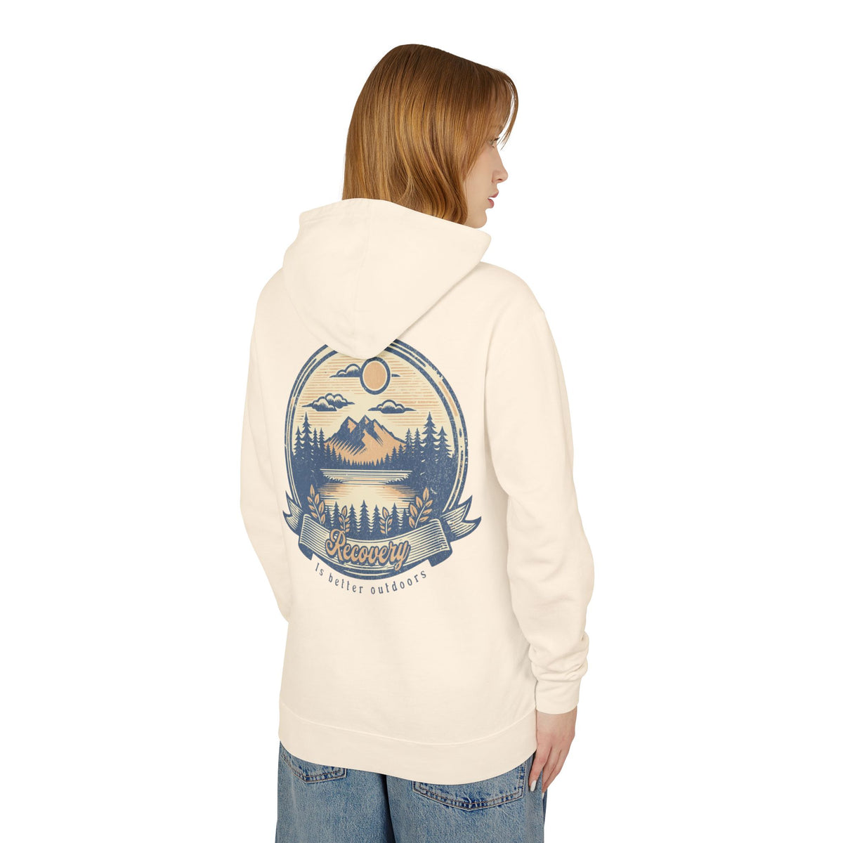 Hoodie — 'Recovery' Mountain Sunrise Graphic Hoodie