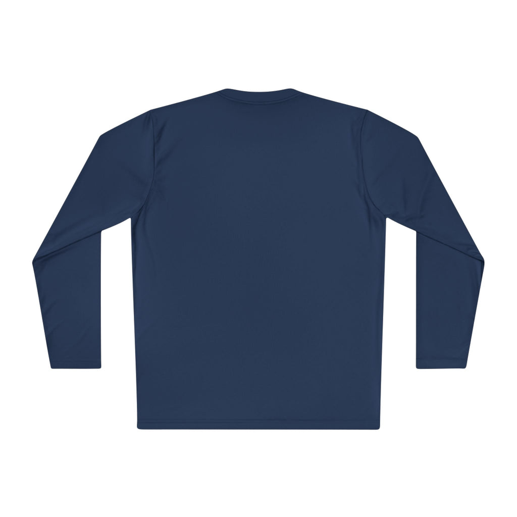 Long Sleeve Tee — Minimal Floral Crest Chest Graphic