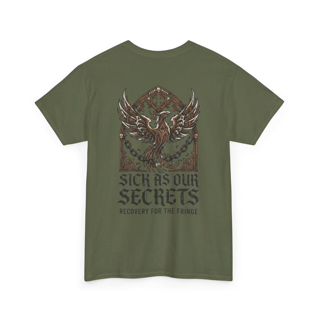 T-Shirt — "Sick As Our Secrets" Phoenix Recovery Graphic Tee