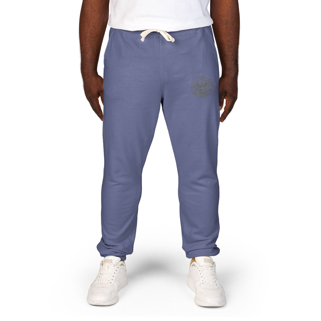 SAOS Logo Sweatpants — Garment-Dyed Fleece Joggers